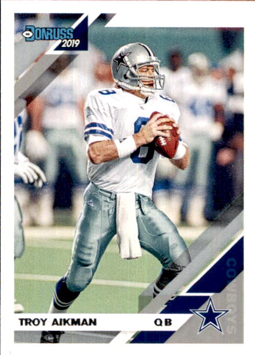 Troy Aikman, #81, 2019 Panini Donruss Football NFL
