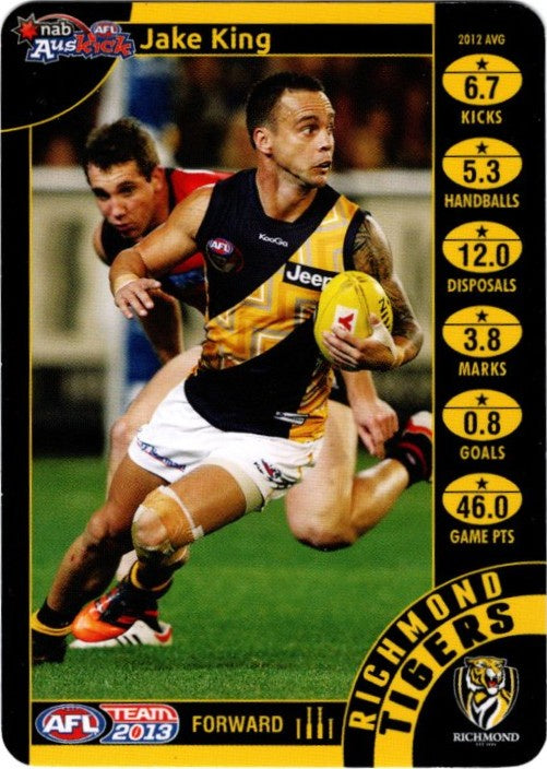 Jake King, Auskick, 2013 Teamcoach AFL
