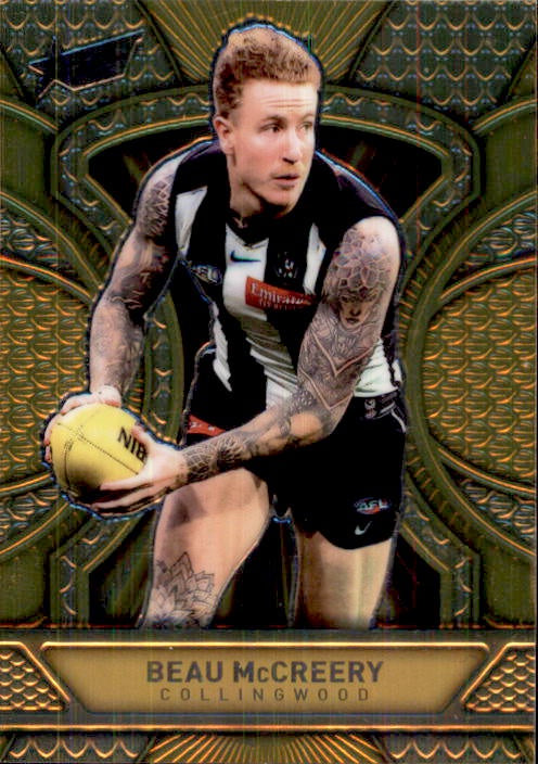 Beau McCreery, LDG45, Luminous Dragon Scales Refractor Gold, 2025 Select AFL Footy Stars
