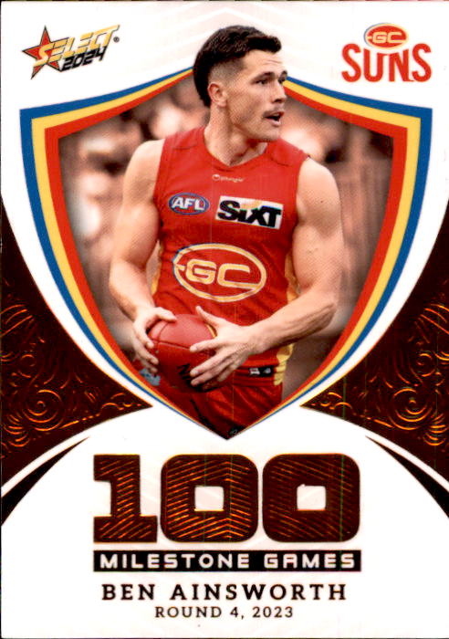 Ben Ainsworth, MG53, Milestone, 2024 Select AFL Footy Stars