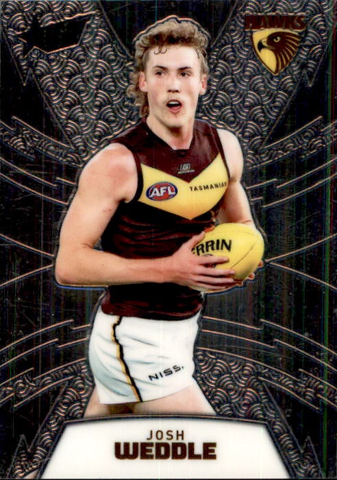 Josh Weddle, #001, LTR99, Luminous Thunderbolt Refractor, 2024 Select AFL Footy Stars