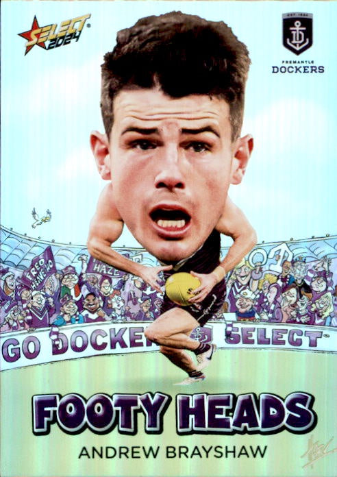 Andrew Brayshaw, FH26, Footy Heads, 2024 Select AFL Footy Stars