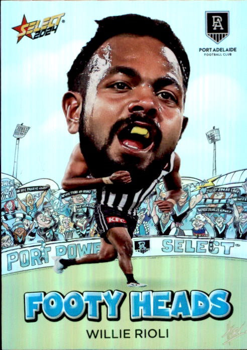 Willie Rioli, FH64, Footy Heads, 2024 Select AFL Footy Stars