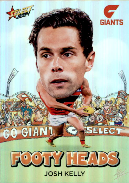 Josh Kelly, FH40, Footy Heads, 2024 Select AFL Footy Stars