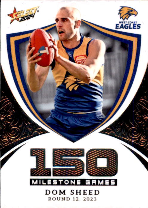 Dom Sheed, MG98, Milestone, 2024 Select AFL Footy Stars
