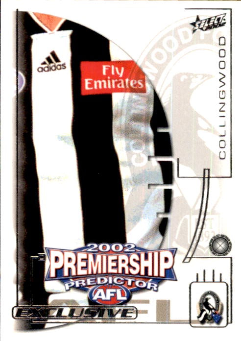 Collingwood Magpies, Premiership Predictor, 2002 Select AFL Exclusive