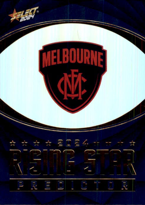 Melbourne Demons, Rising Star Gold Predictor, 2024 Select AFL Footy Stars