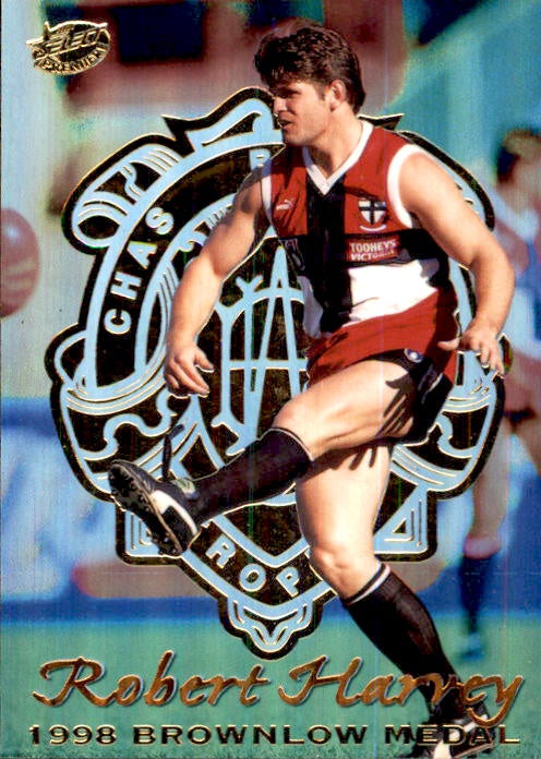 Robert Harvey, Brownlow Medallist card, 1999 Select Premiere AFL