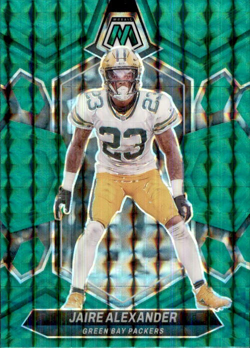 Jaire Alexander, Green Prizm, 2024 Panini Mosaic Football NFL