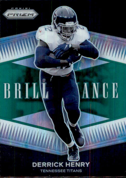 Derrick Henry, Green Prizm, Brilliance, 2021 Panini Prizm Football NFL