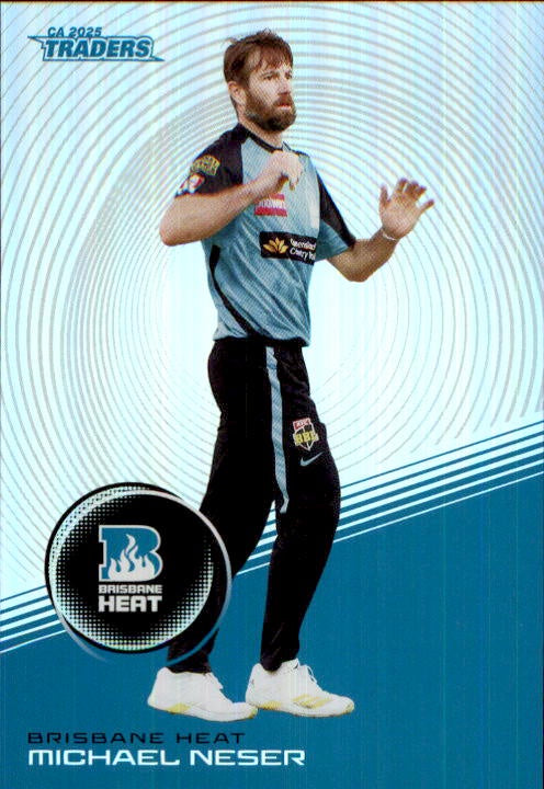 Michael Nesser, #S072, Silver Parallel, 2025-26 TGI TLA CA Cricket Traders