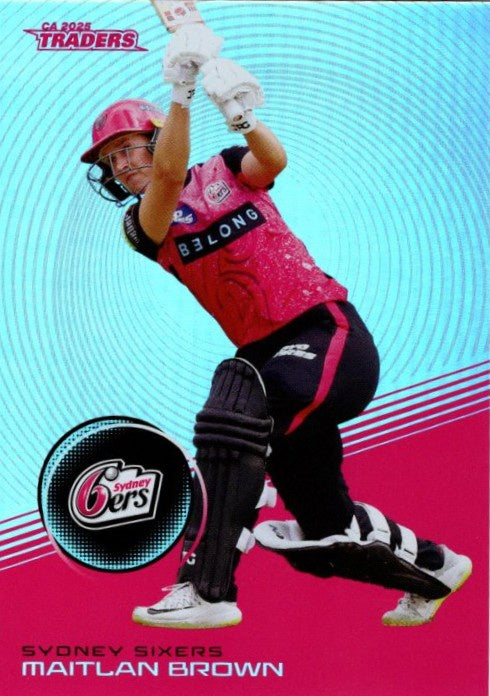 Maitlan Brown, #S134, Silver Parallel, 2025-26 TGI TLA CA Cricket Traders