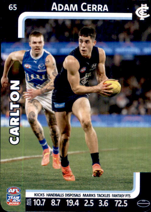 2025 Teamcoach AFL Common Cards - Cards 1 to 100 - Pick Your Card