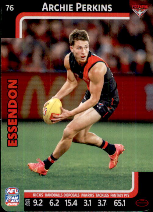 2025 Teamcoach AFL Common Cards - Cards 1 to 100 - Pick Your Card