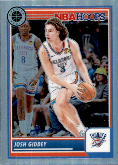 Josh Giddey, Prizm, 2023-24 Panini Hoops Premium Stock Basketball NBA