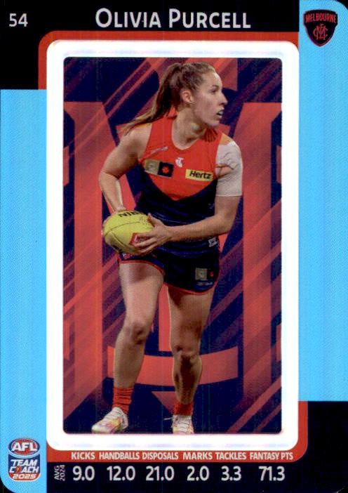 Olivia Purcell, #54, Blue Parallel, 2025 Teamcoach AFLW