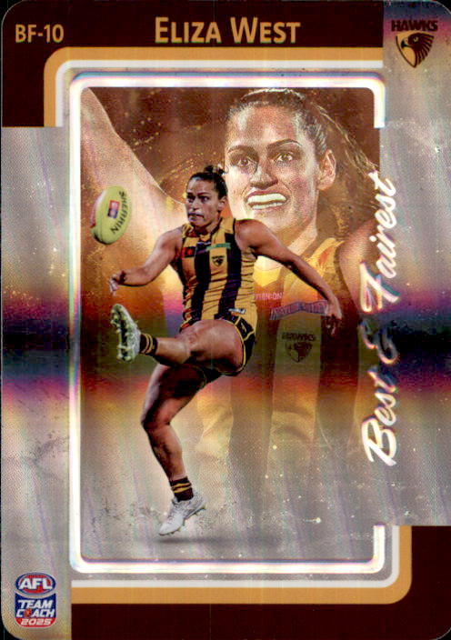 2025 Teamcoach AFLW Best & Fairest Cards - Cards BF-01 to BF-18 - Pick Your Card