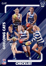 2025 Teamcoach AFLW Checklist Cards - Cards CL-01 to CL-18 - Pick Your Card