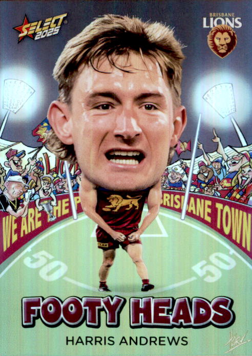 Harris Andrews, FH7, Footy Heads, 2025 Select AFL Footy Stars
