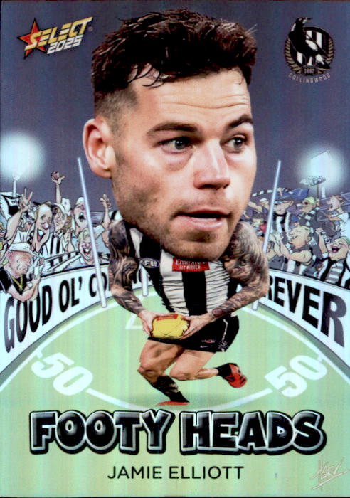 Jamie Elliott, FH21, Footy Heads, 2025 Select AFL Footy Stars