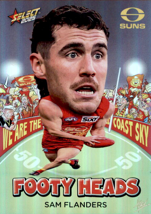 Sam Flanders, FH50, Footy Heads, 2025 Select AFL Footy Stars