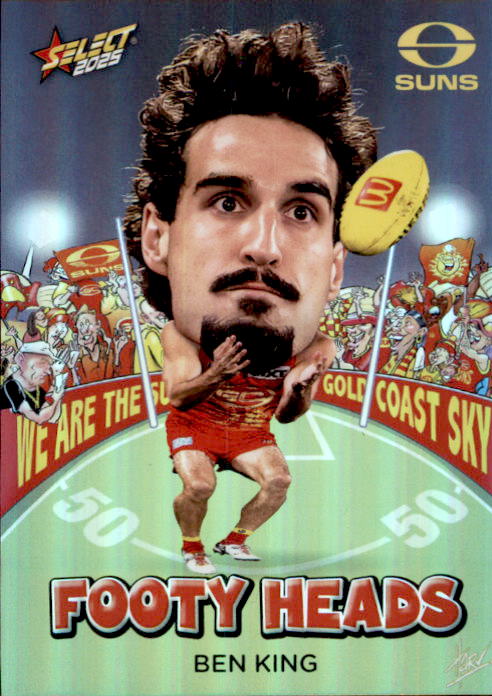 Ben King, FH51, Footy Heads, 2025 Select AFL Footy Stars