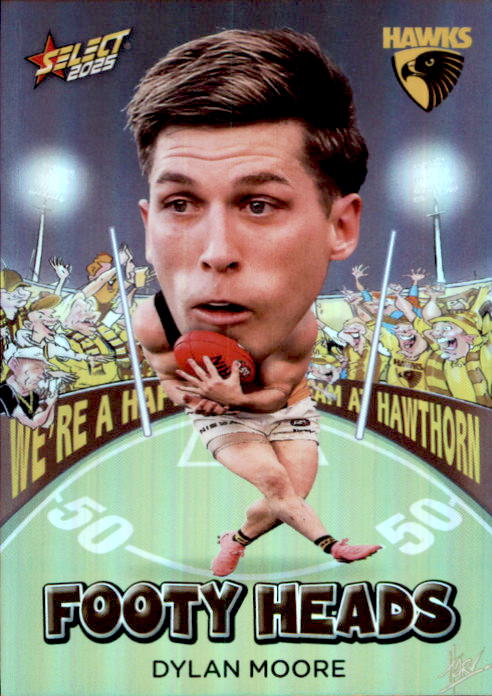 Dylan Moore, FH57, Footy Heads, 2025 Select AFL Footy Stars