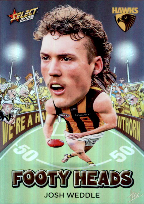 Josh Weddle, FH60, Footy Heads, 2025 Select AFL Footy Stars