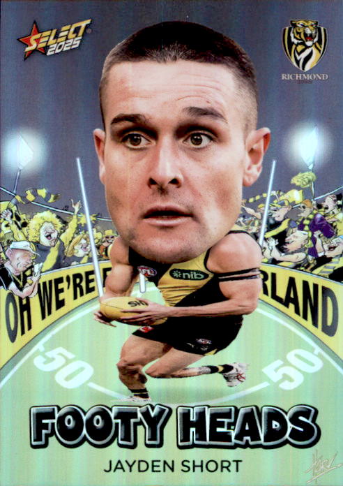 Jayden Short, FH82, Footy Heads, 2025 Select AFL Footy Stars