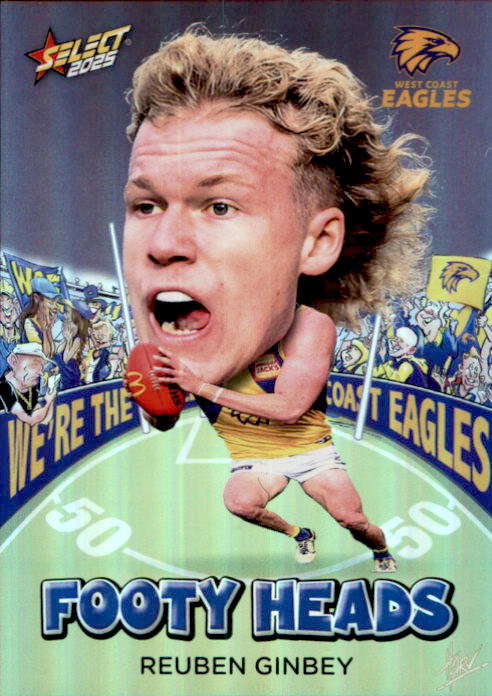 Reuben Ginbey, FH98, Footy Heads, 2025 Select AFL Footy Stars