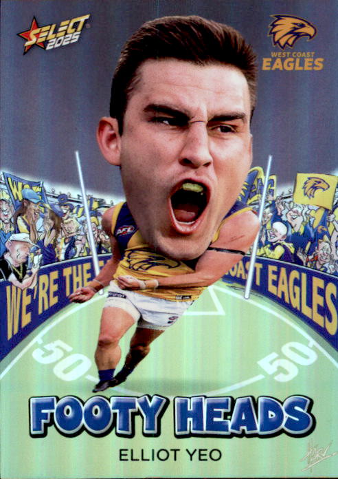 Elliot Yeo, FH102, Footy Heads, 2025 Select AFL Footy Stars