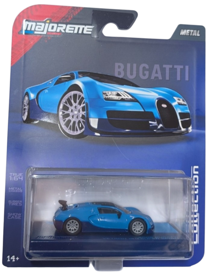 2005 Bugatti Veyron SS, Blue - Majorette: Collection, 1:64 Scale Diecast Car