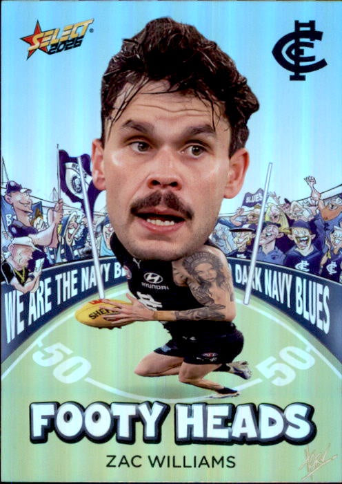 Zac Williams, FH18, Footy Heads, 2026 Select AFL Footy Stars