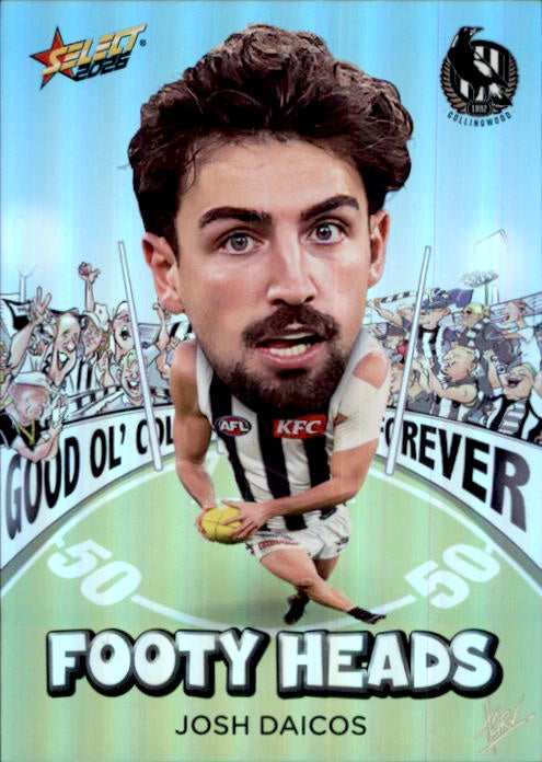 Josh Daicos, FH19, Footy Heads, 2026 Select AFL Footy Stars