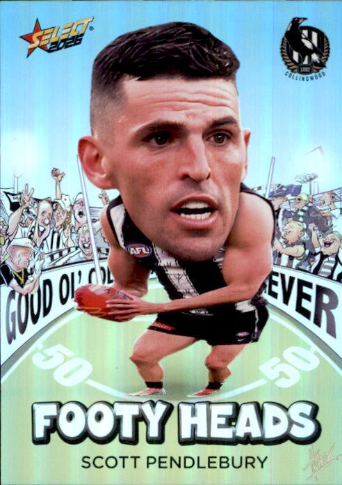 Scott Pendlebury, FH24, Footy Heads, 2026 Select AFL Footy Stars