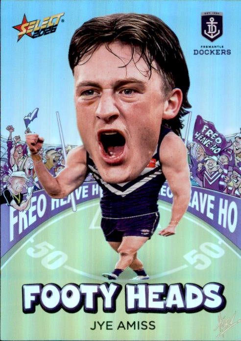 Jye Amiss, FH31, Footy Heads, 2026 Select AFL Footy Stars