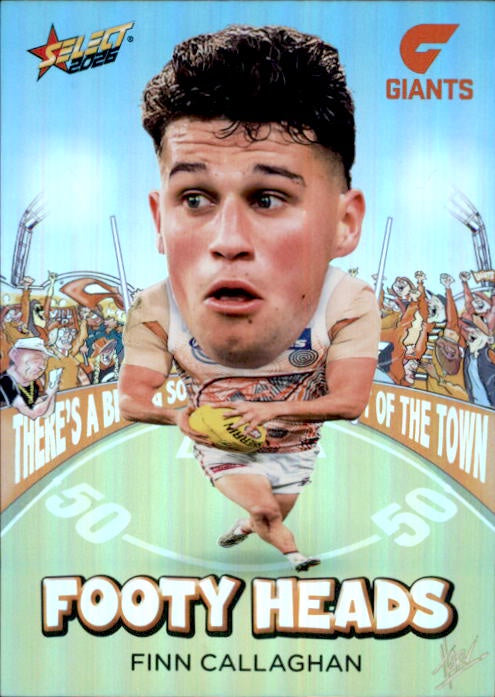 Finn Callaghan, FH44, Footy Heads, 2026 Select AFL Footy Stars