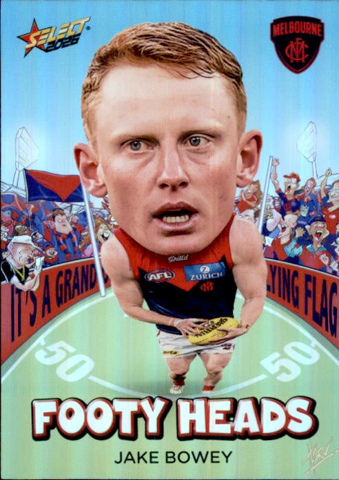 Jake Bowey, FH61, Footy Heads, 2026 Select AFL Footy Stars