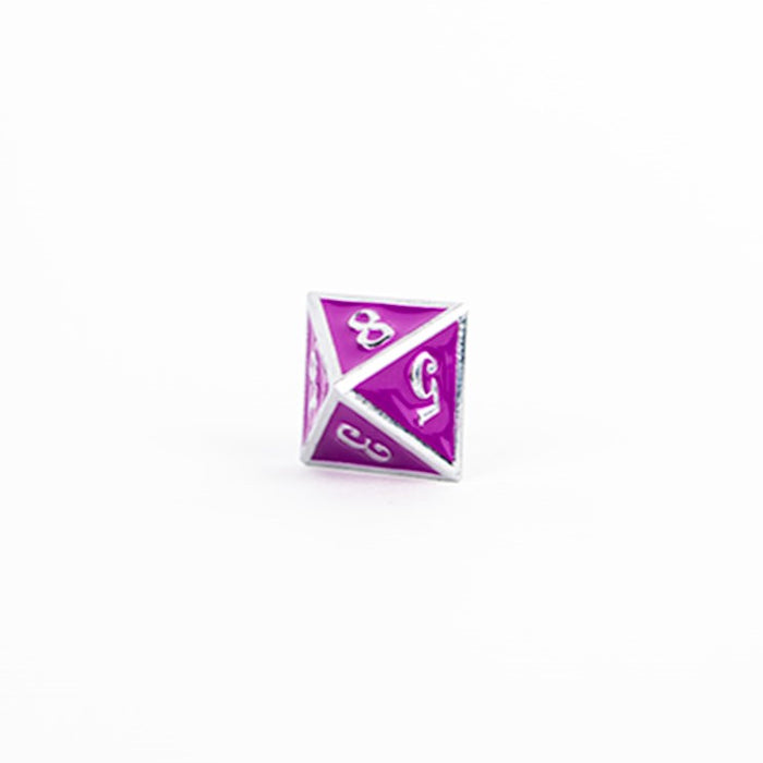 LPG Dice RPG Set Serif Purple/Silver