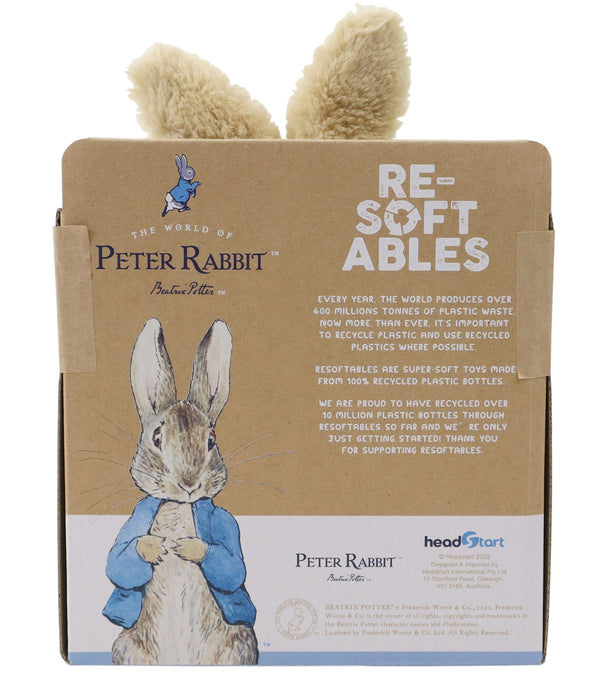 Beatrix Potters Peter Rabbit, Resoftables  9" Plush in Basket