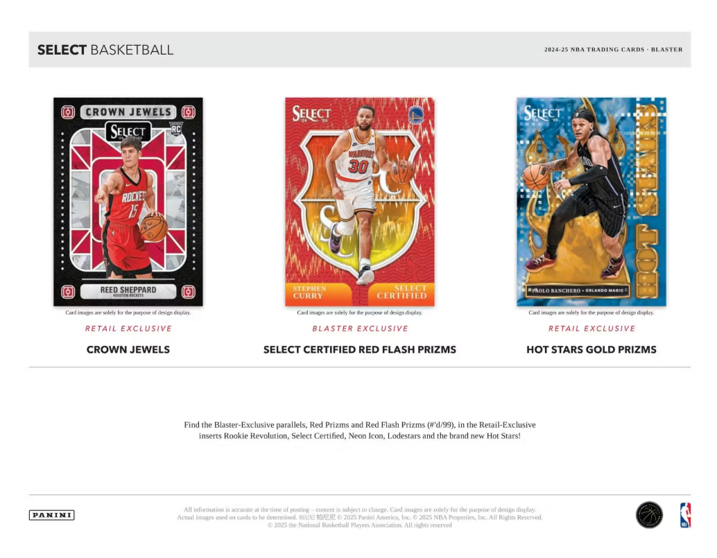 2024-25 Panini Select Basketball NBA 6-Pack Blaster Box