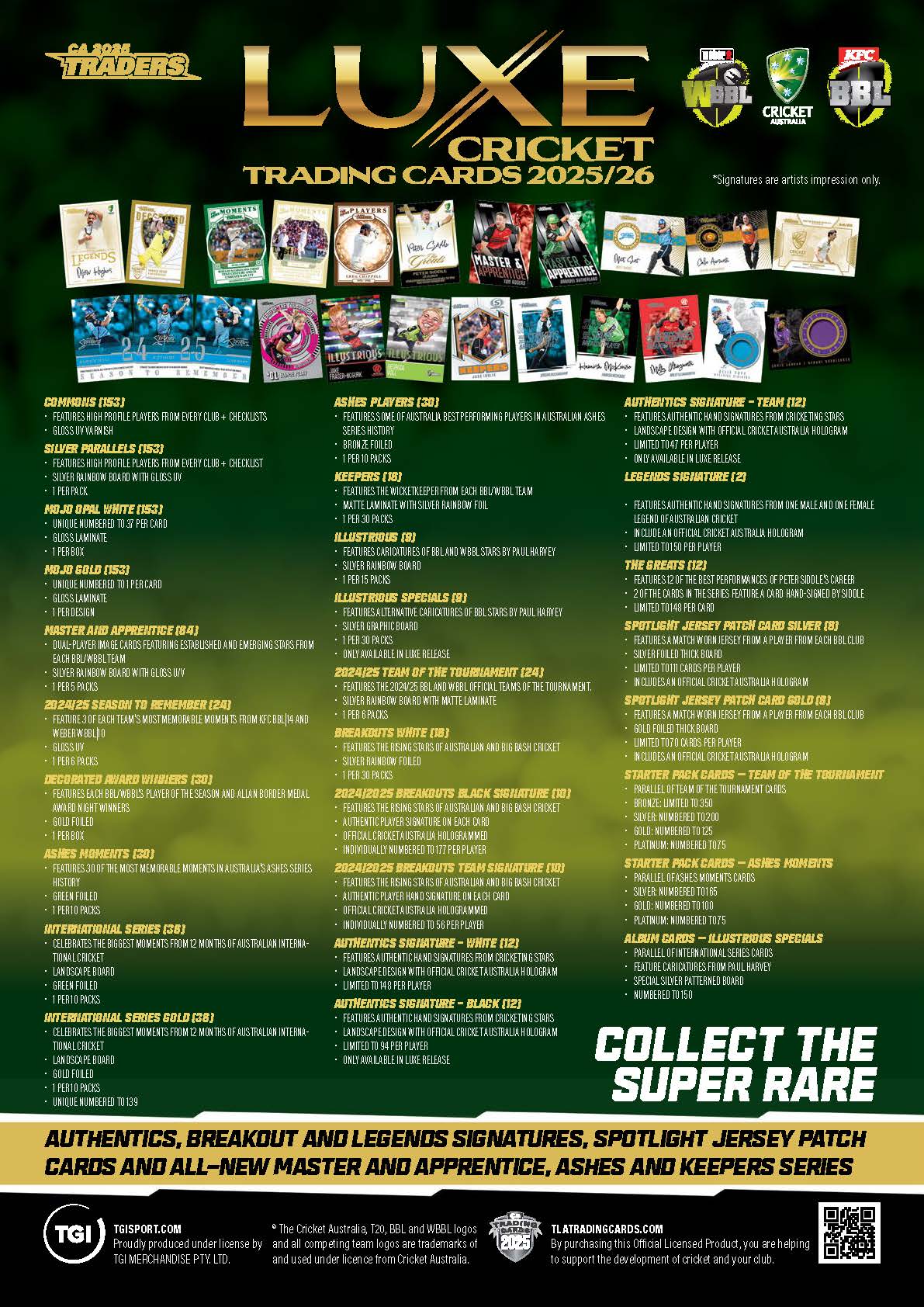 2025-26 TLA CA Cricket Traders Luxe Sealed Pack