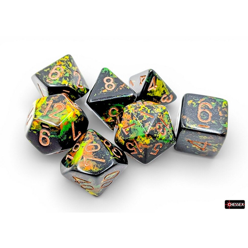CHX 24405 Brush Polyhedral Deep Forest/gold 7-Die Set