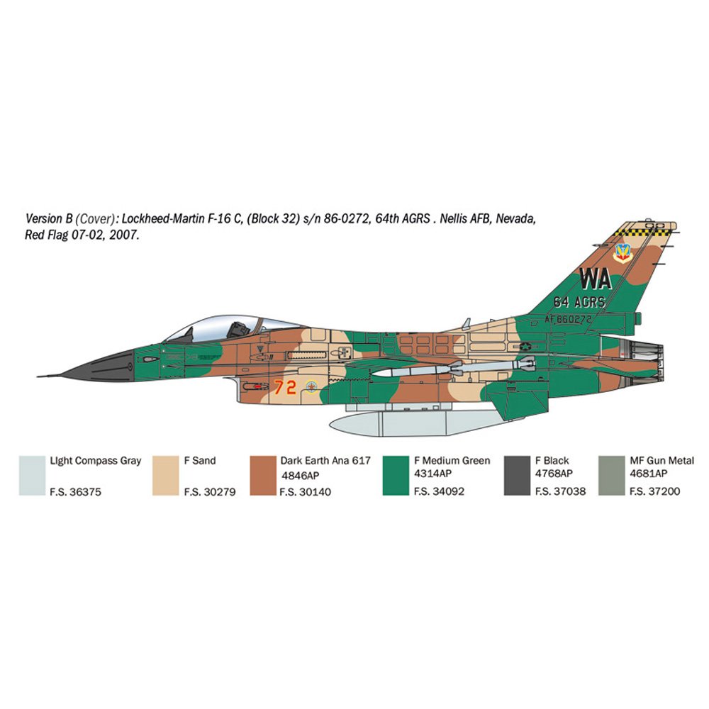 ITALERI F-16C FIGHTING FALCON WAR THUNDER EDITION, 1:48 Scale Model Kit