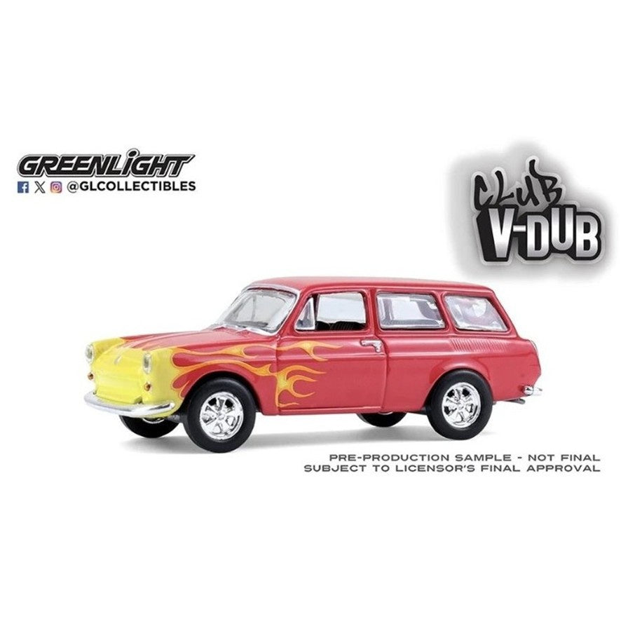 1963 Volkswagen VW Type 3 Panel Van, Club V-DUB, 1:64 Diecast Car