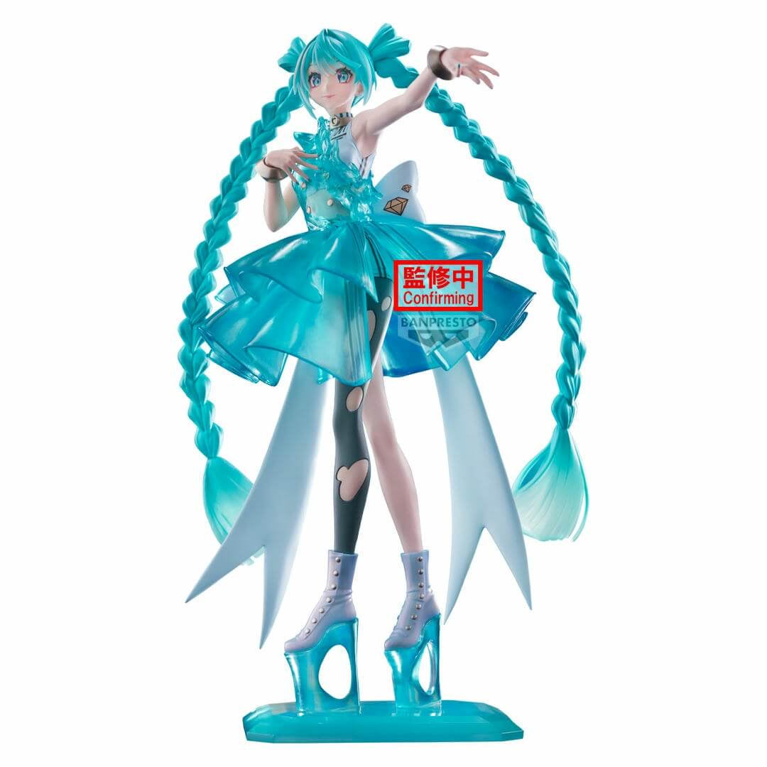 Hatsune Miku Evolve Clearluxe Emerald Gem Figure