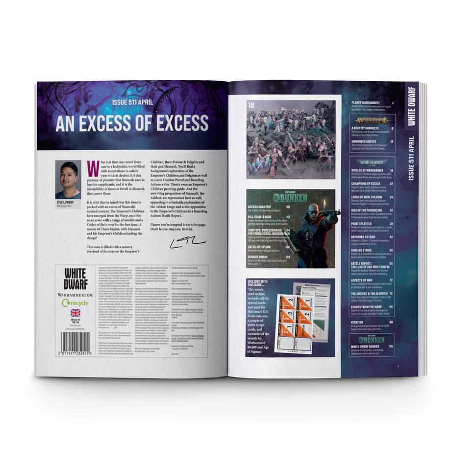 Warhammer White Dwarf Magazine, Issue 511