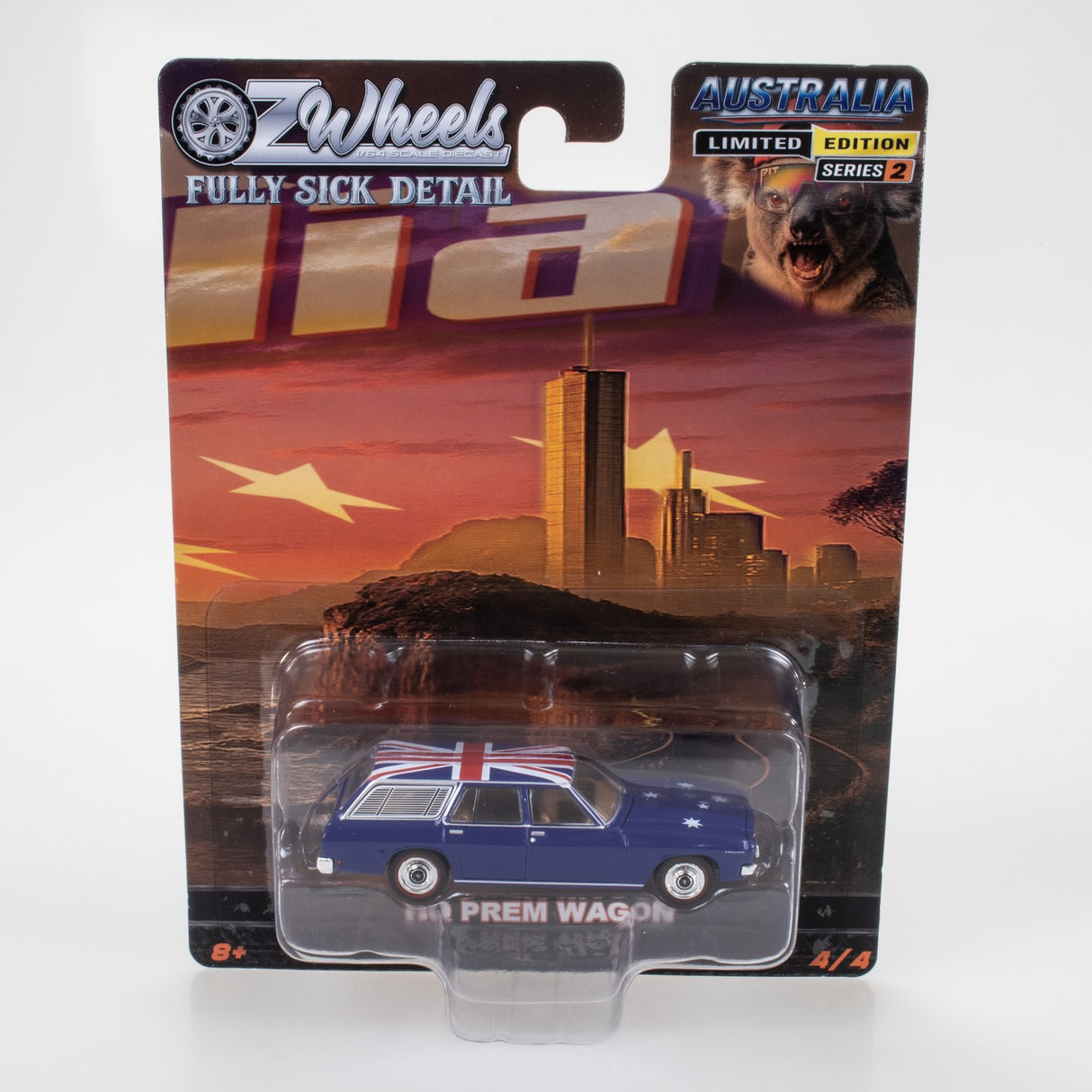 Oz Wheels Australia Day, 1974 Holden HQ Premier Wagon, Fully Sick Detail FSD's Series 2 - 1:64 Scale Diecast - MAX 2 Per Customer