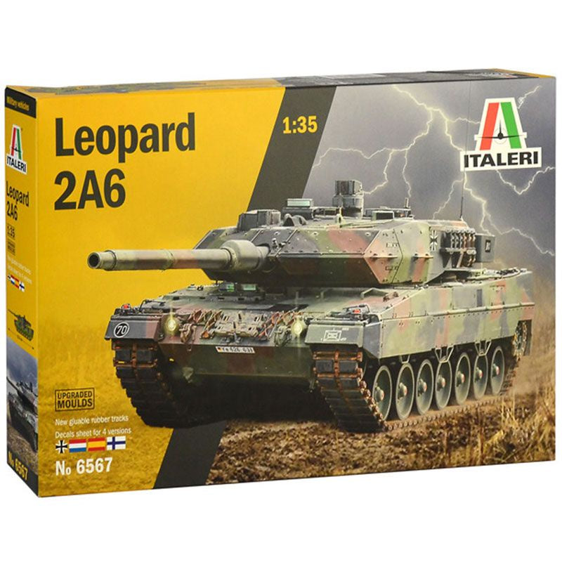 ITALERI 1/35 LEOPARD 2A6, 1:35 Scale Model Kit