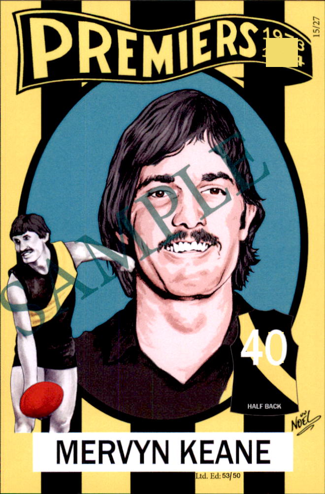 Richmond Tigers, 1973-1974 Back to Back Premiers Card Set by Noel